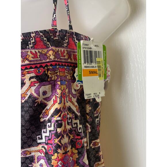Becca Women's Cozumel Handkerchief Hem Tankini Swim Top Size Small NWT - Picture 4 of 4
